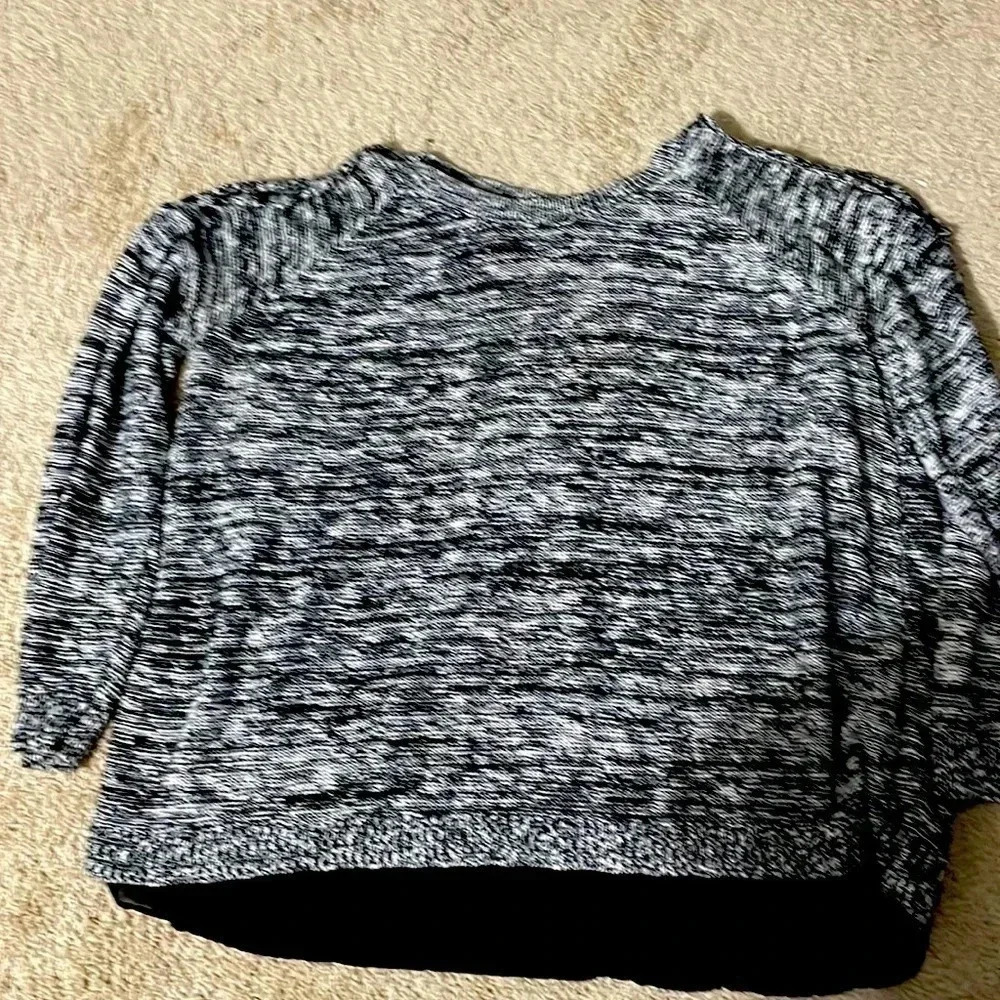 Torrid size 2 black and white sweater